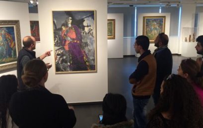 Students from the Tour Guide Program Visit Exclusive Art Exhibition